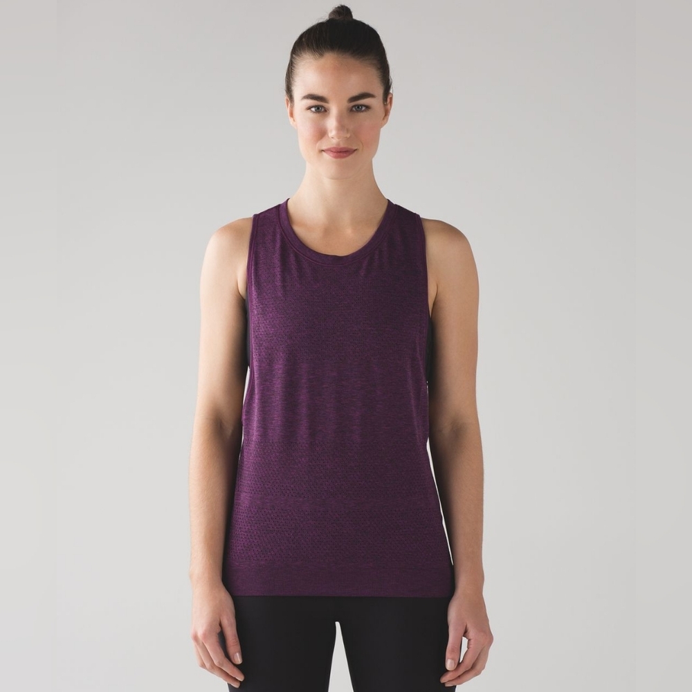 Lululemon Breeze By Muscle Tank Purple Women's Small 4